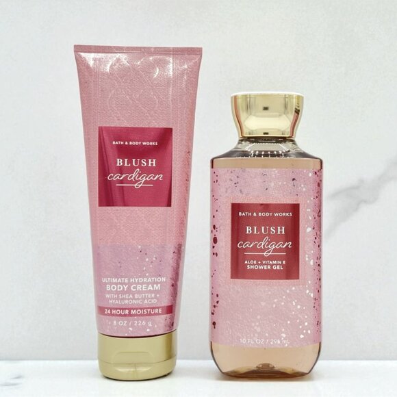 🆕Bath & Body Works Blush Cardigan Bundle/Lot - Picture 1 of 3